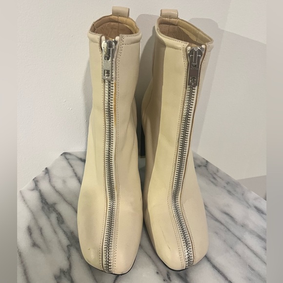 Rag & Bone Ellis Cream Leather Tabi Style High boots with Zipper 38 / 8.5 $770 - Picture 3 of 13